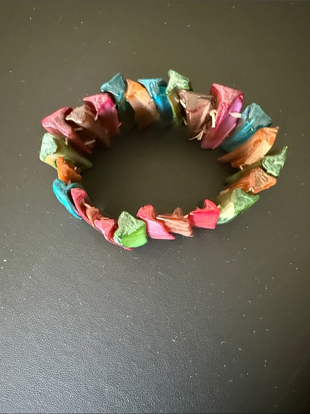 Colorblock Multicolor Stretch Bracelet - Women Accessories